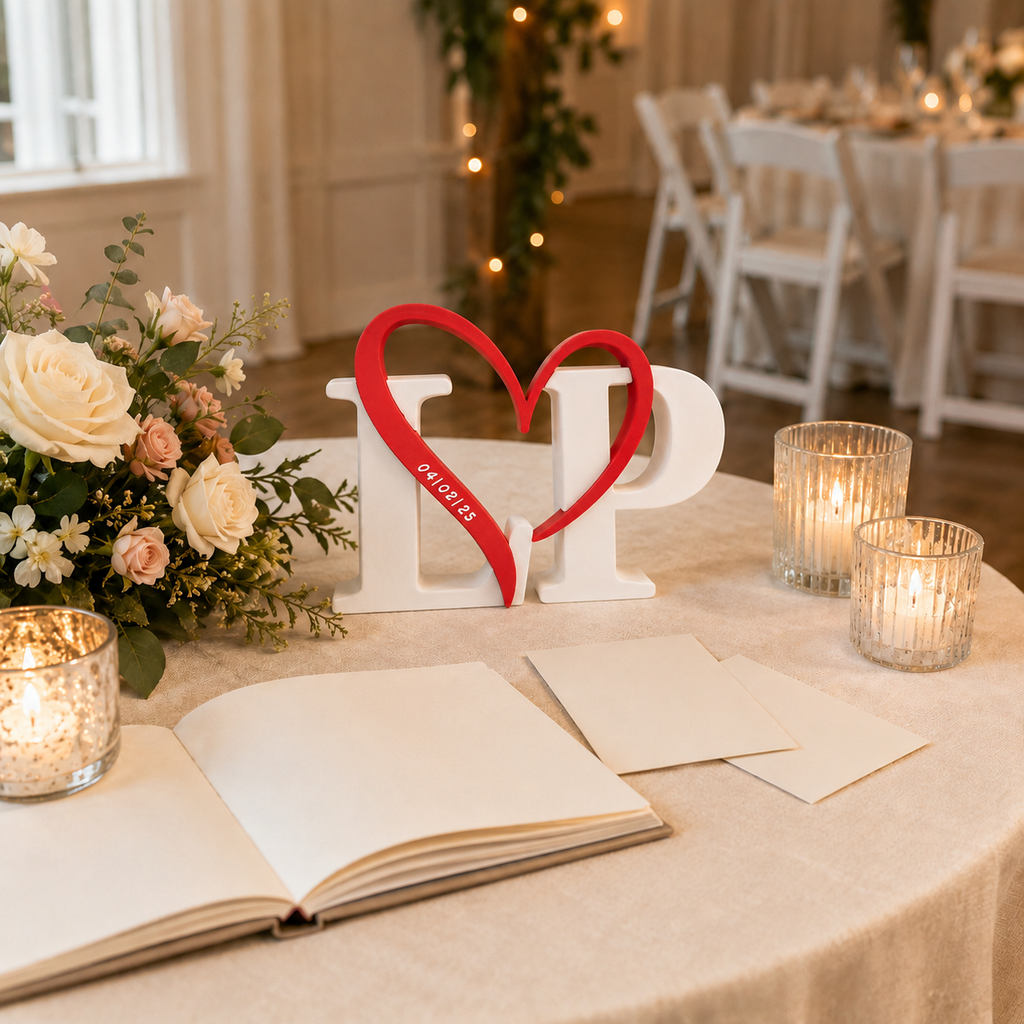 Personalized Heart Initial Keepsake