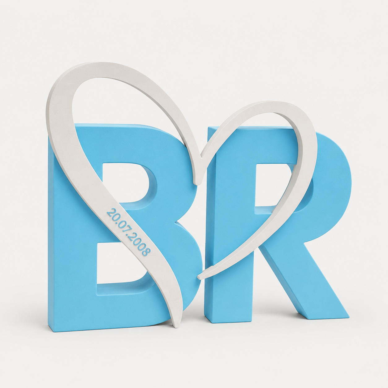 Personalized Heart Initial Keepsake