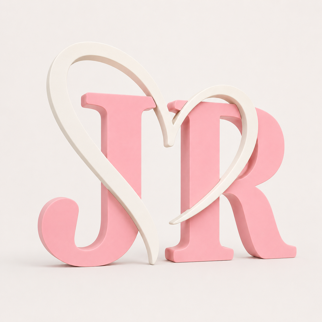 Personalized Heart Initial Keepsake