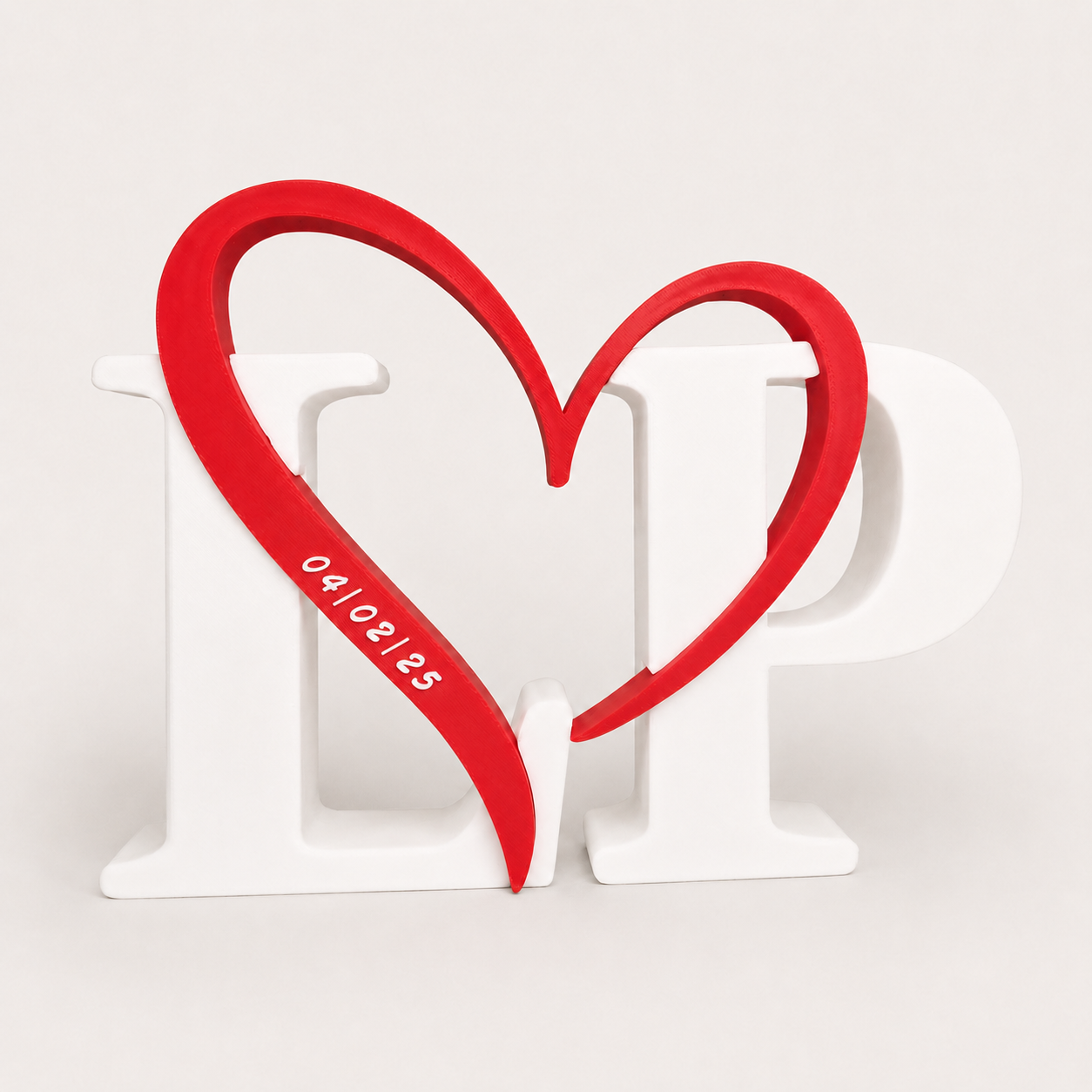Personalized Heart Initial Keepsake