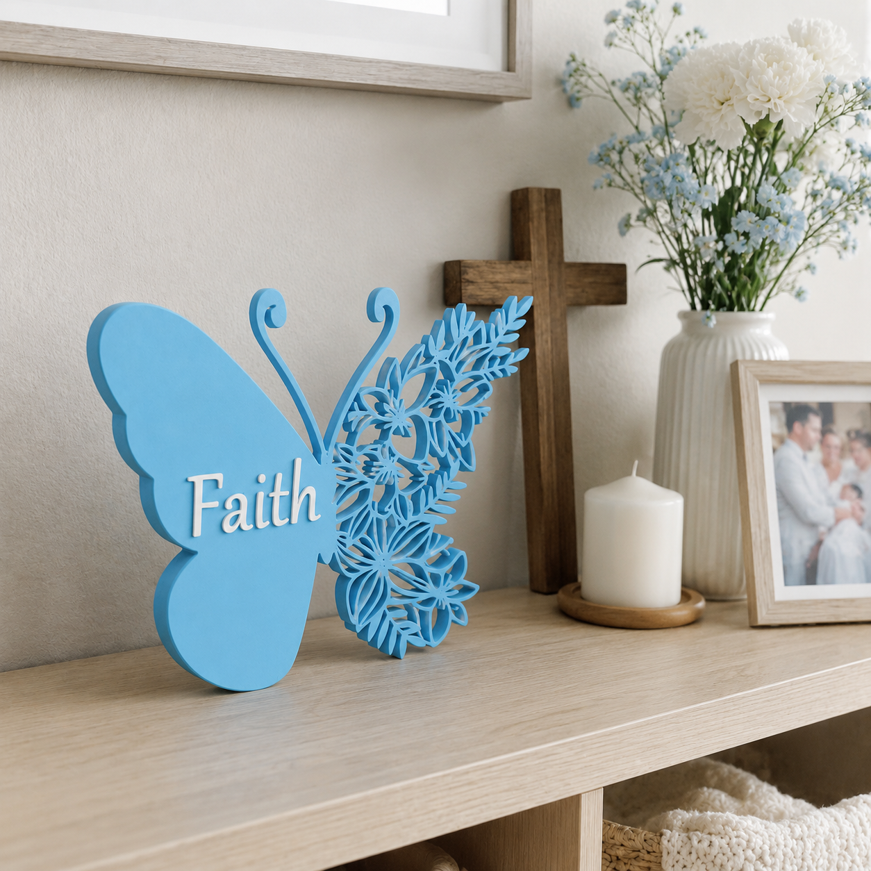 Personalized Floral Butterfly Name Keepsake